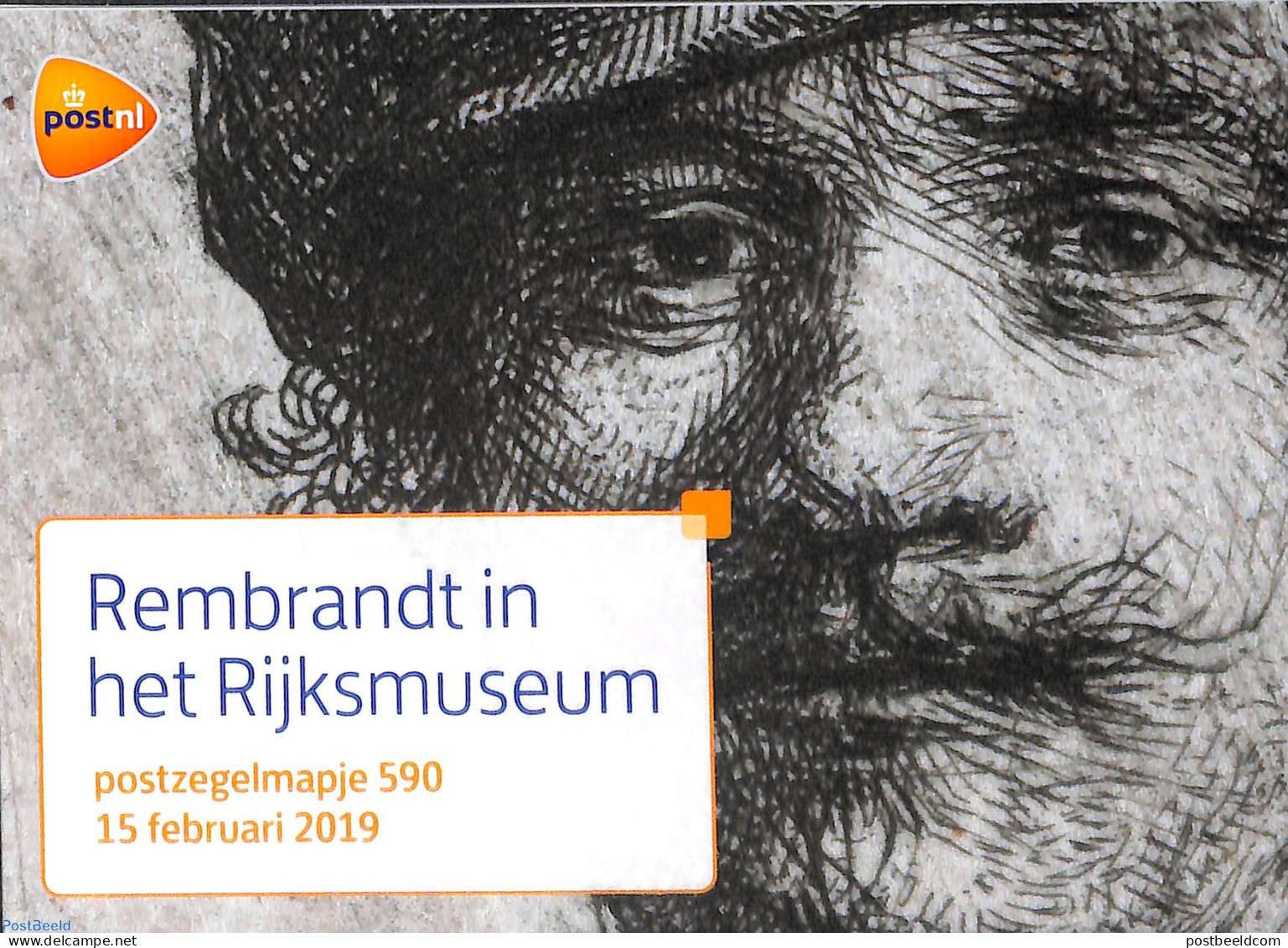 Netherlands 2019 PZM Rembrandt Rijksmuseum, PZM 590, Mint NH, Art - Rembrandt - Neufs