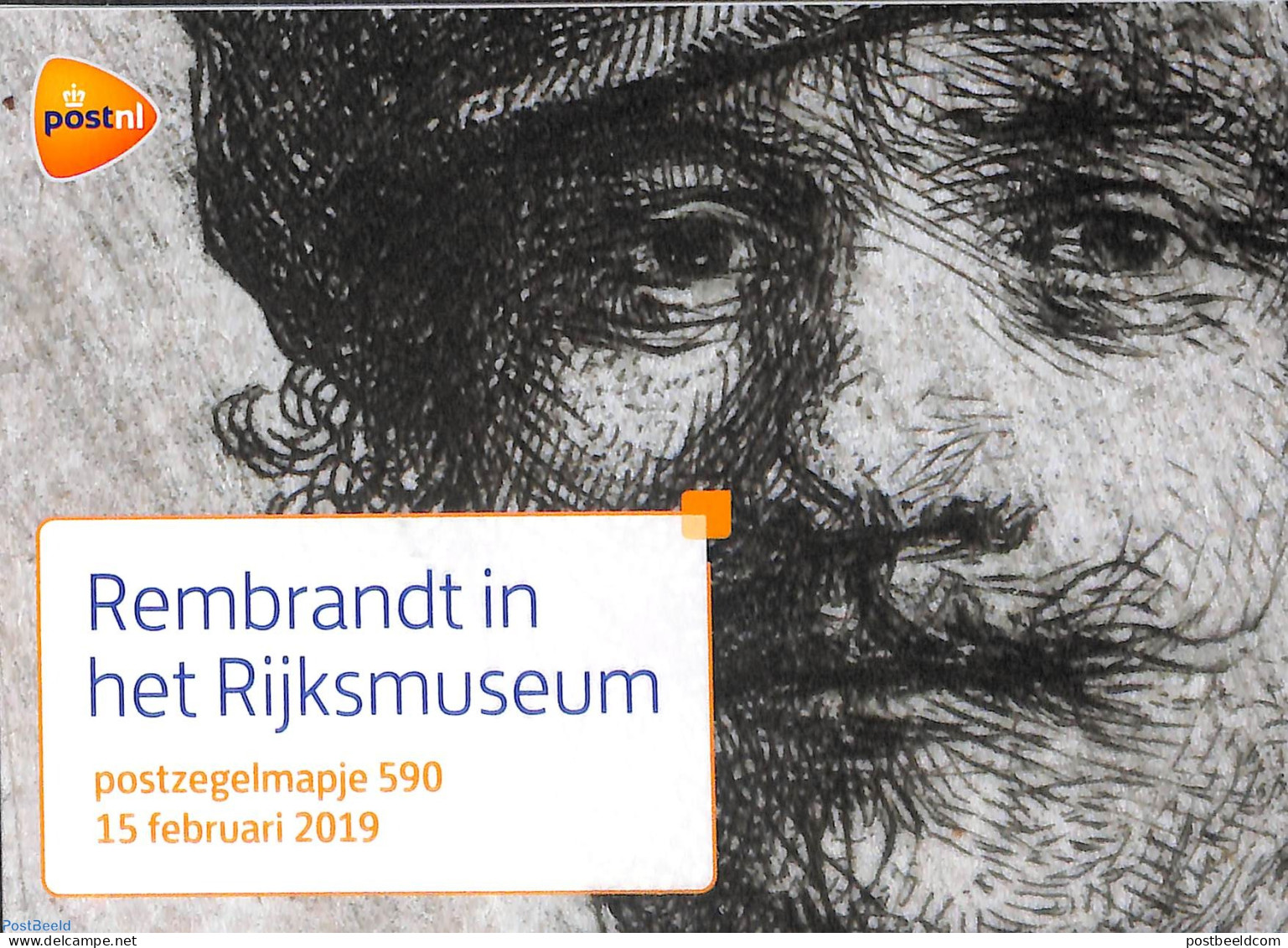 Netherlands 2019 PZM Rembrandt Rijksmuseum, PZM 590, Mint NH, Art - Rembrandt - Nuevos