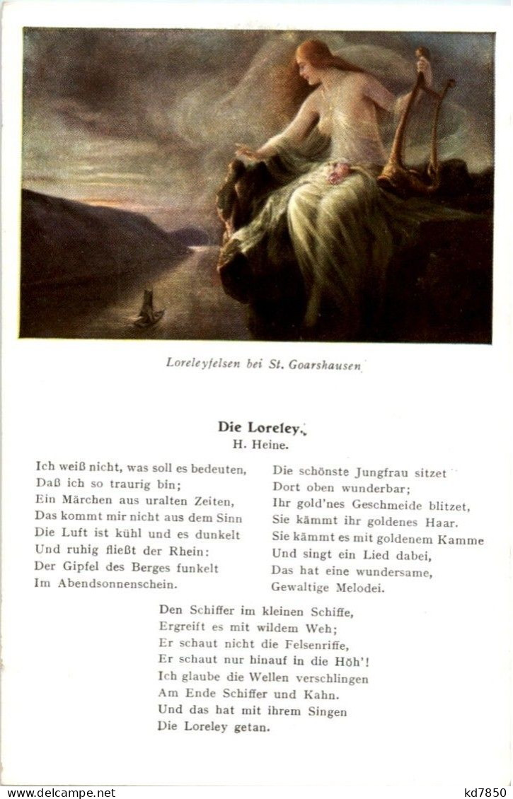 St. Goarshausen - Loreley - Liederkarte - St. Goar