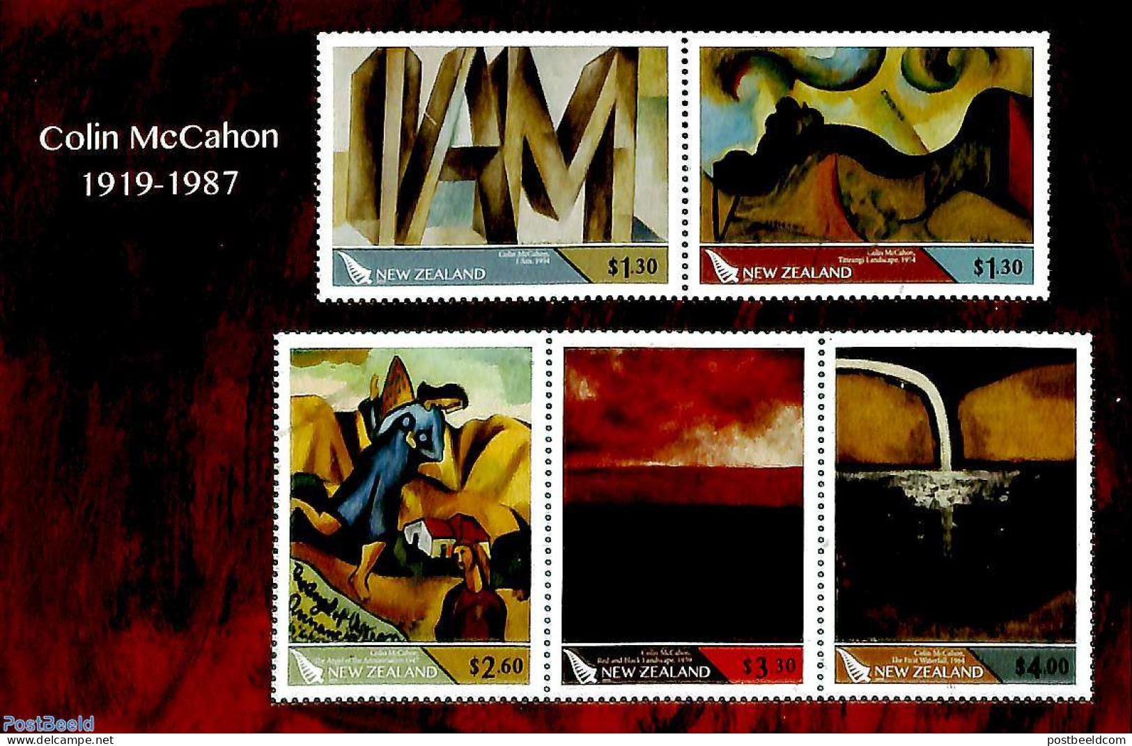 New Zealand 2019 Colin McCahon S/s, Mint NH, Art - Modern Art (1850-present) - Paintings - Unused Stamps