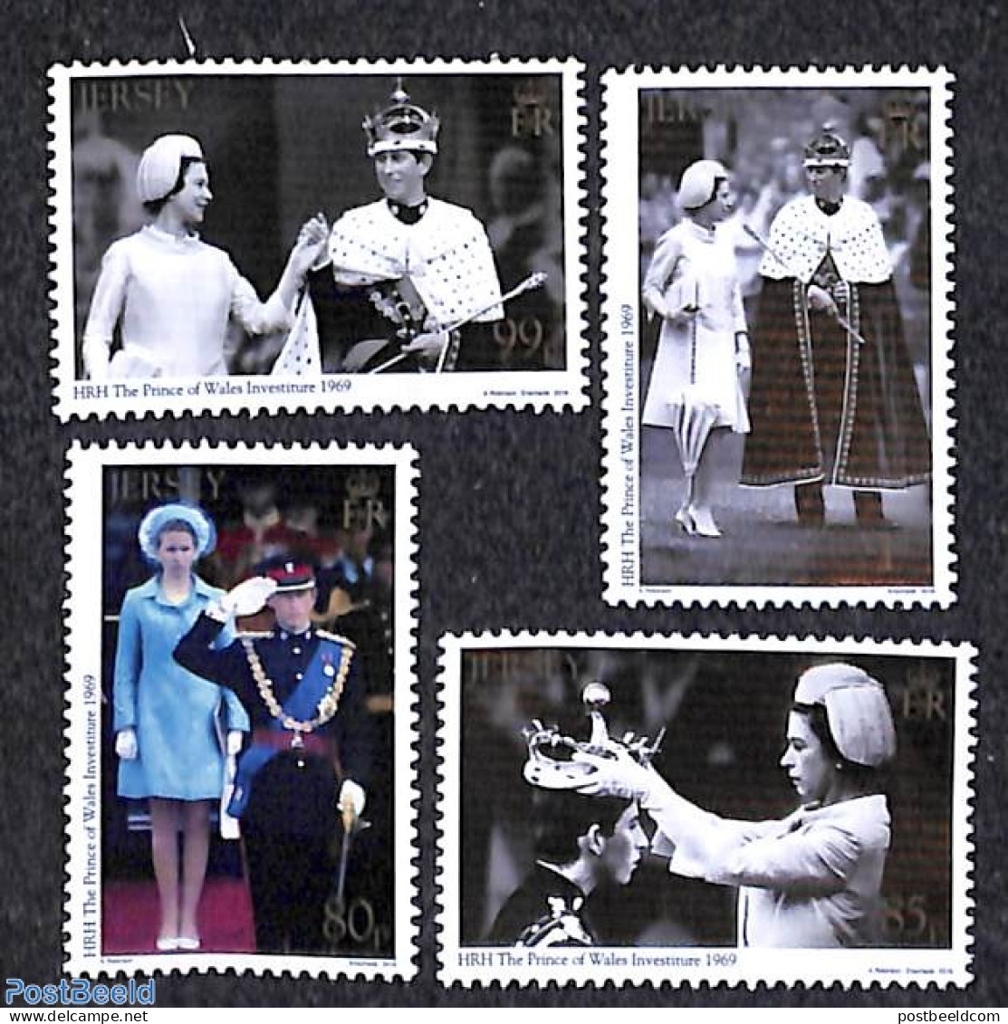 Jersey 2019 Inauguration Prince Of Wales 4v, Mint NH, History - Kings & Queens (Royalty) - Familles Royales