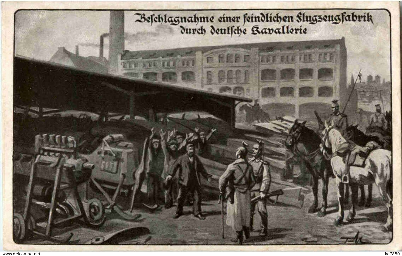 Beschlagnahung Flugzeug Fabrik - War 1914-18