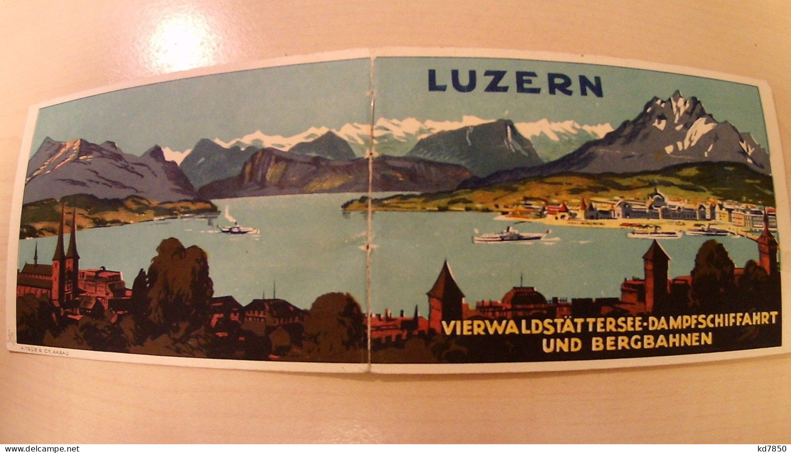 Luzern - Dampfschiffahrt Und Bergbahnen 1930 - Lucerne