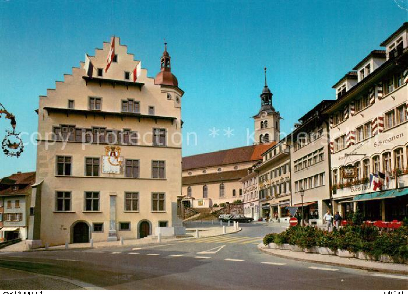 13595421 Sursee Stadtpartie Mit Rathaus Und Pfarrkirche Sursee - Other & Unclassified