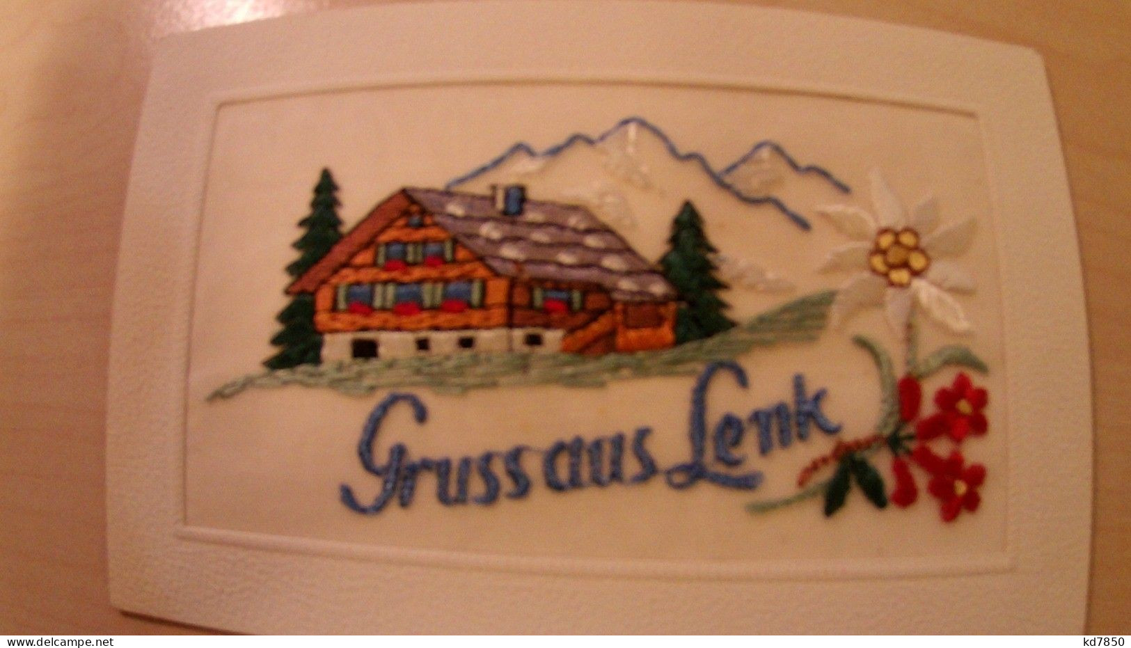 Gruss Aus Lenk - Bestickte Karte - Lenk Im Simmental