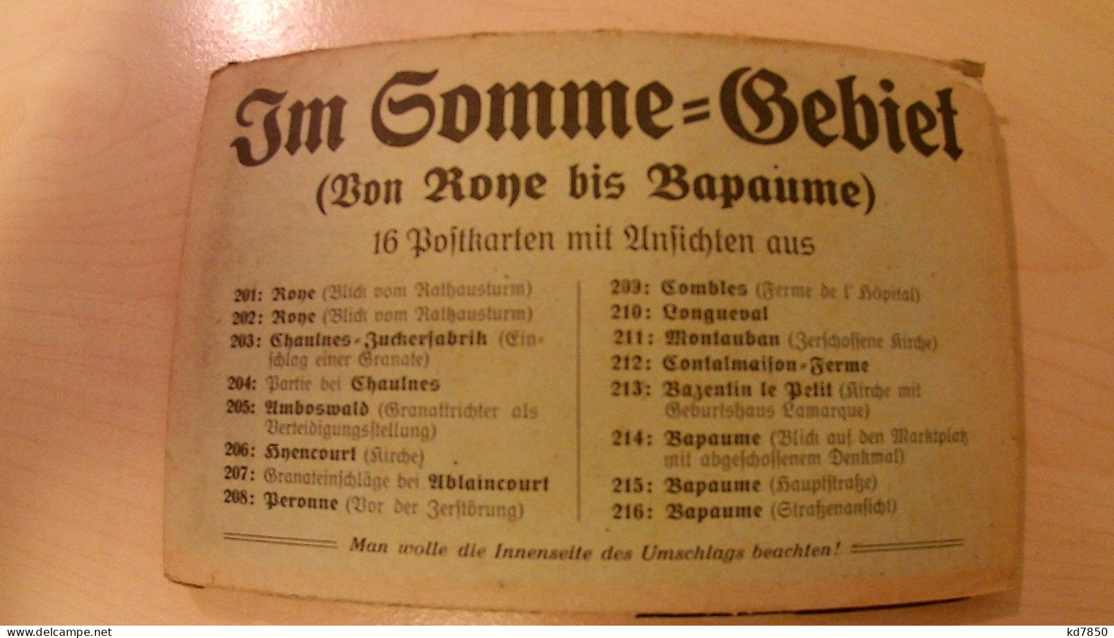 Im Somme Gebiet - 16 Cartes Postales - Andere & Zonder Classificatie