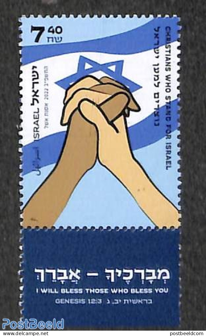 Israel 2022 Christians For Israel 1v, Mint NH - Nuovi