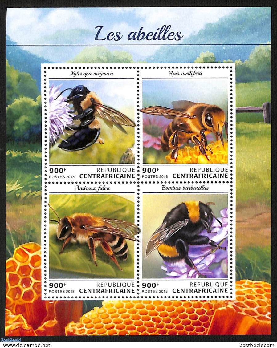 Central Africa 2018 Bees, Mint NH, Nature - Bees - Centrafricaine (République)