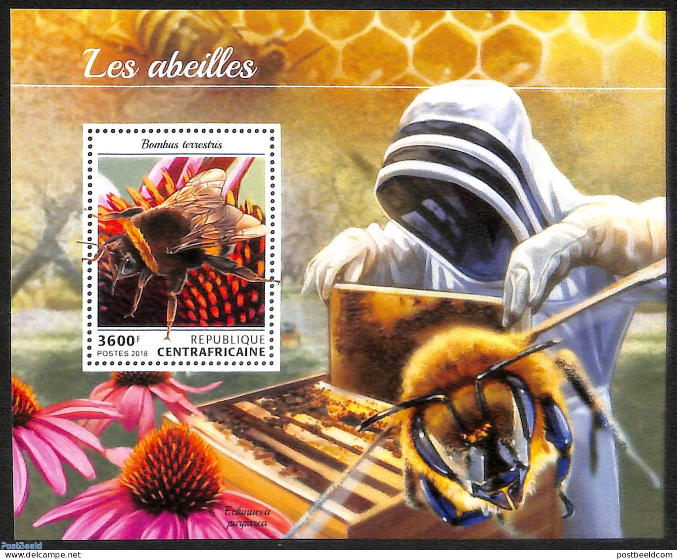 Central Africa 2018 Bees, Mint NH, Nature - Bees - Centrafricaine (République)