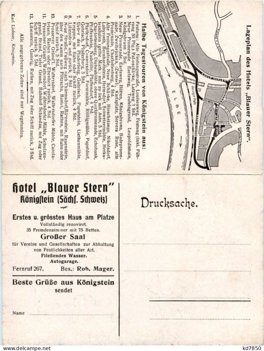 Königstein - Hotel Blauer Stern - Koenigstein (Saechs. Schw.)