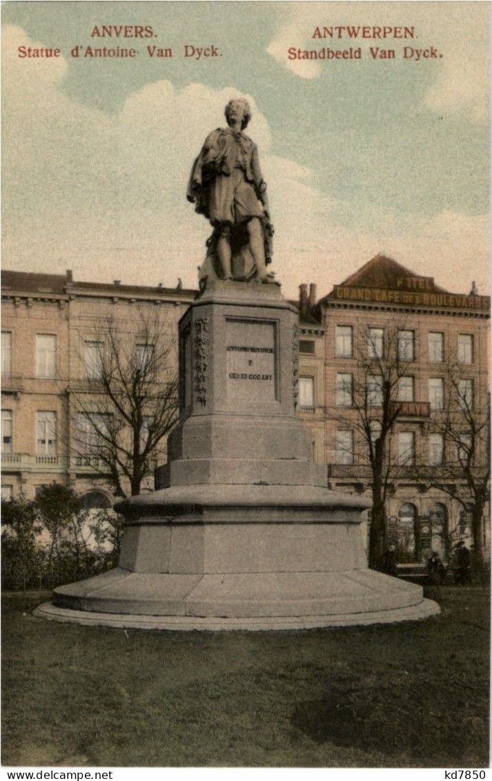 Anvers - Statue D Antoine Van Dyck - Antwerpen