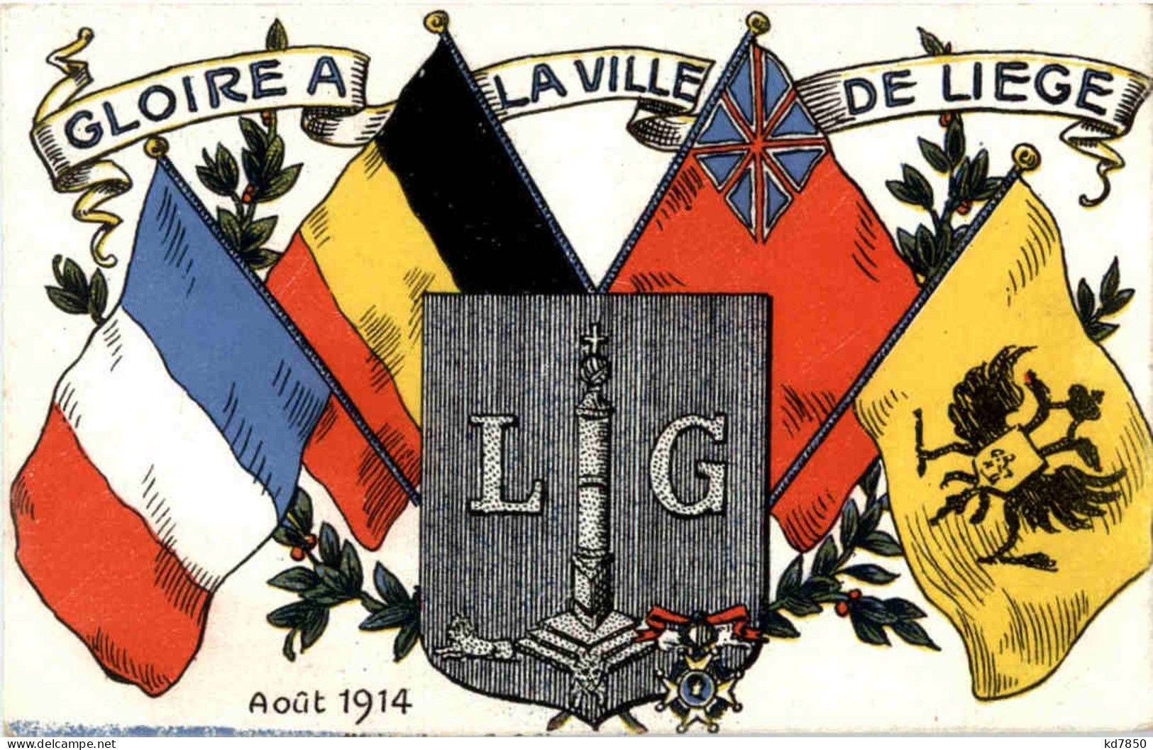 Liege - Gloire A La Ville 1914 - Liège