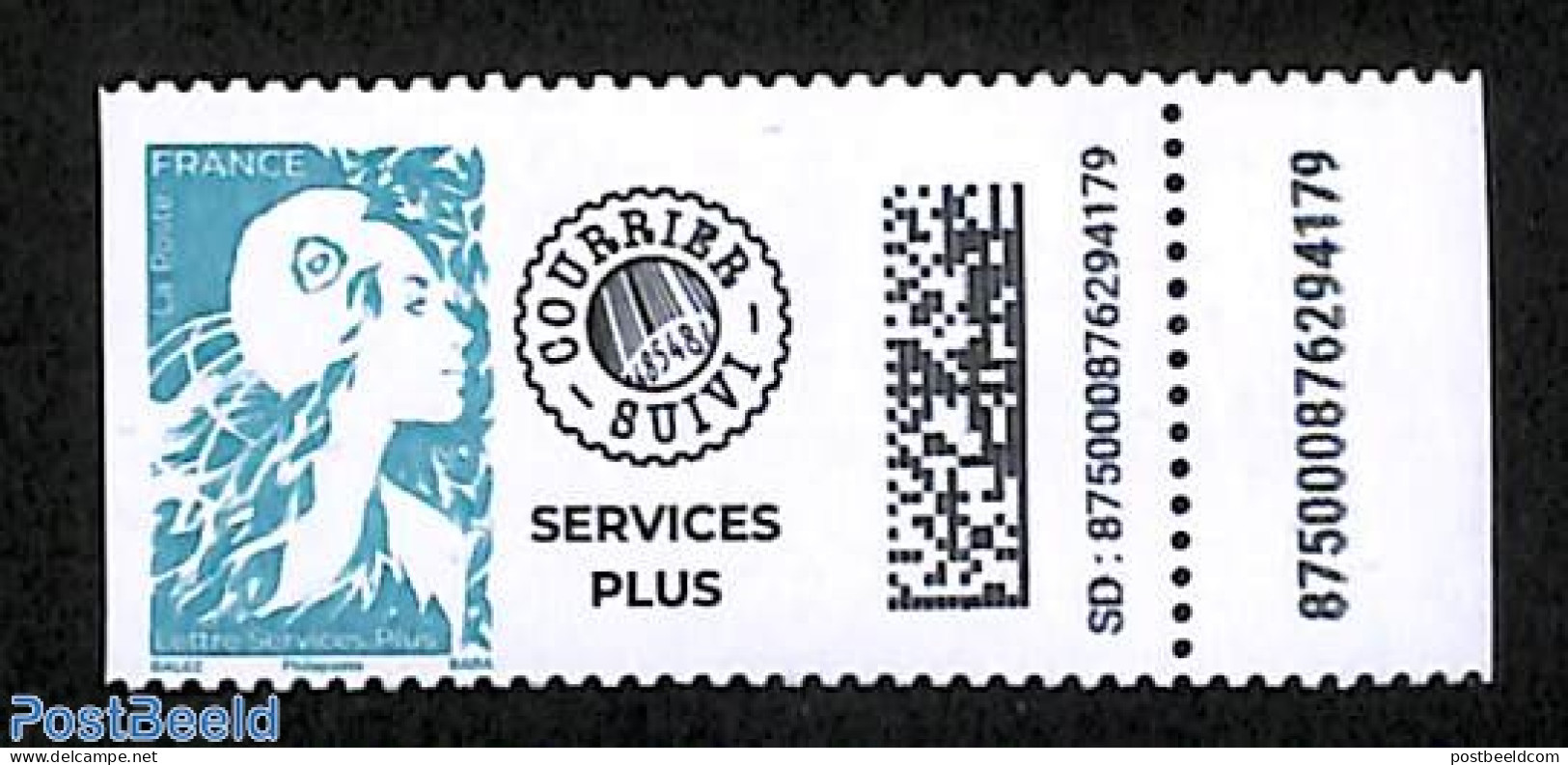 France 2024 Definitive Service Plus 1v+tab, Mint NH - Unused Stamps