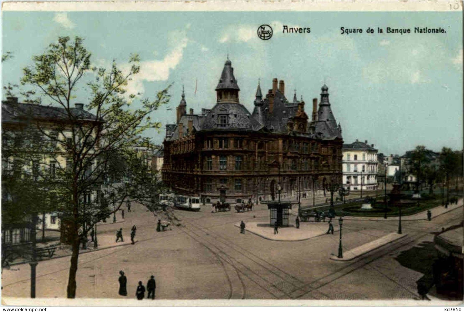 Anvers - Square De La Banque Nationale - Antwerpen