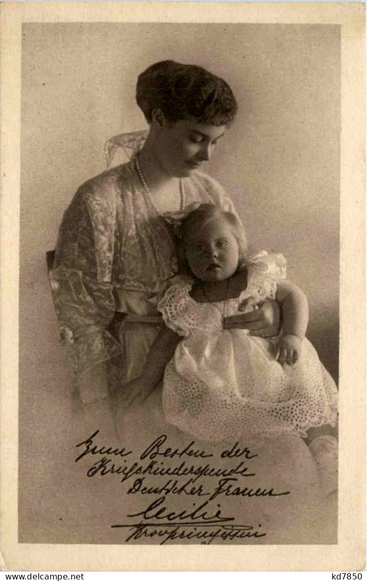 Kronprinzessin Cecile - Kriegskinder Spendentag - Familias Reales