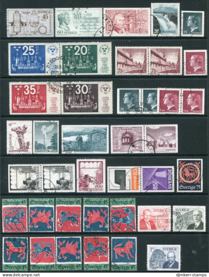 SWEDEN 1974 Eleven Complete Issues Used. - Used Stamps