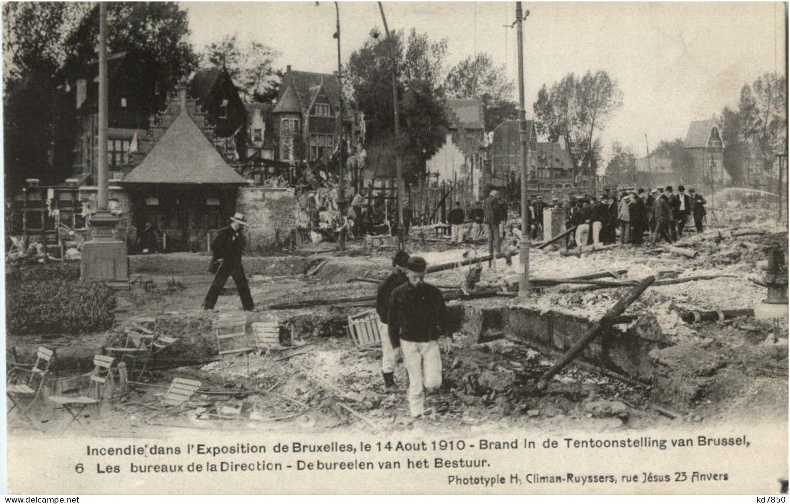 Bruxelles - Exposition Universelle 1910 - L Incendie - Sonstige & Ohne Zuordnung