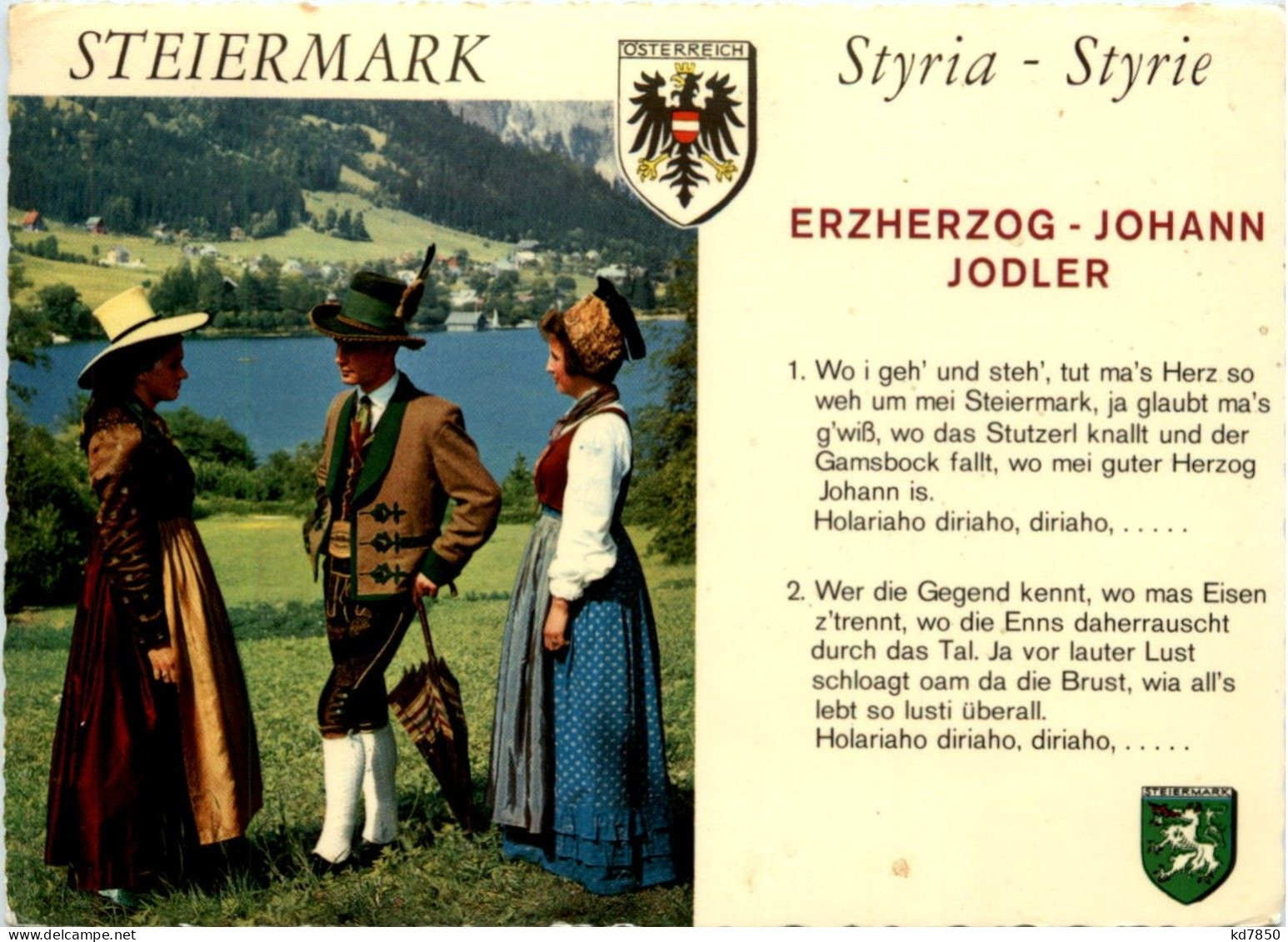 Steiermark - Erzherzog Johann Jodler - Autres & Non Classés