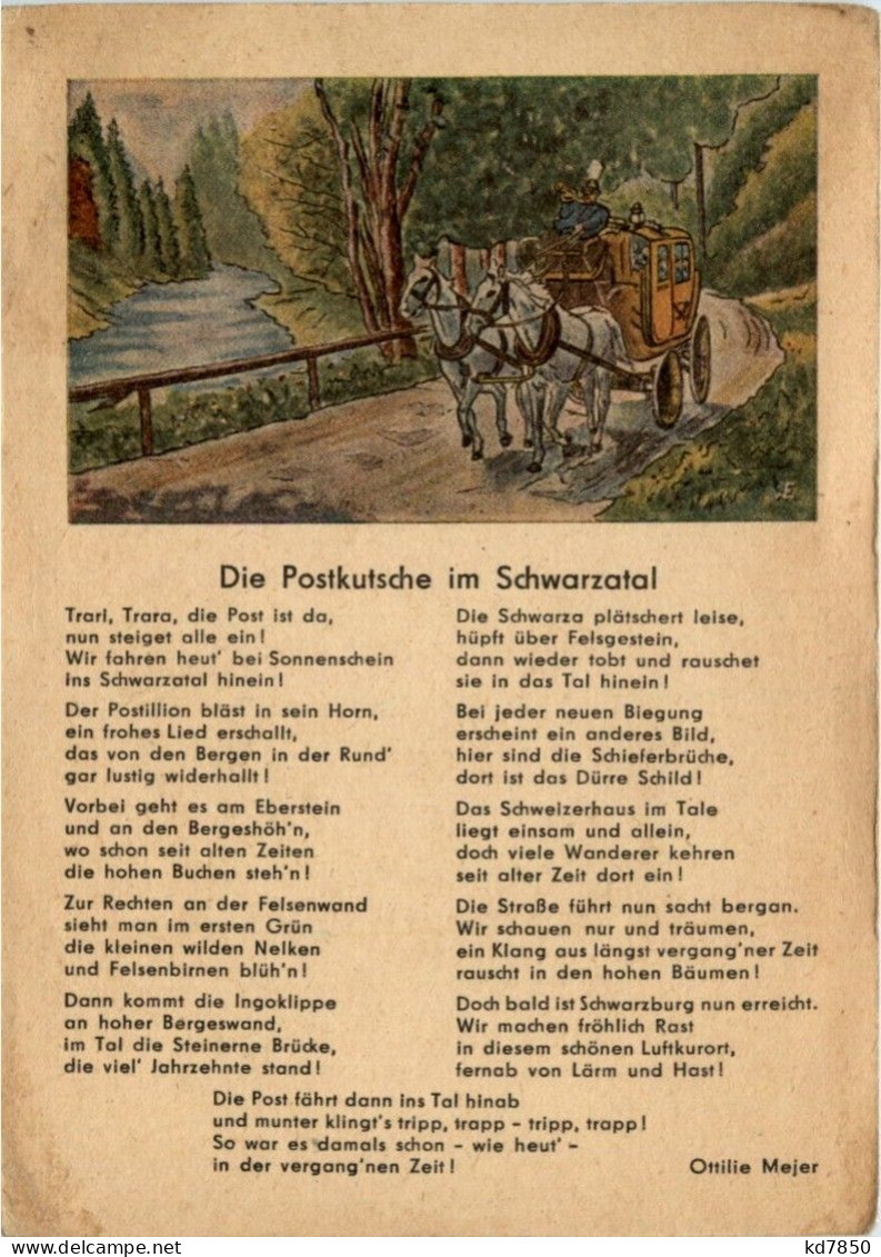 Liederkarte - Die Postkutsche - Music And Musicians