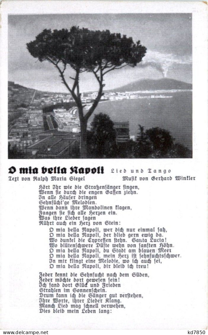 Liederkarte - O Mia Bella Napoli - Music And Musicians