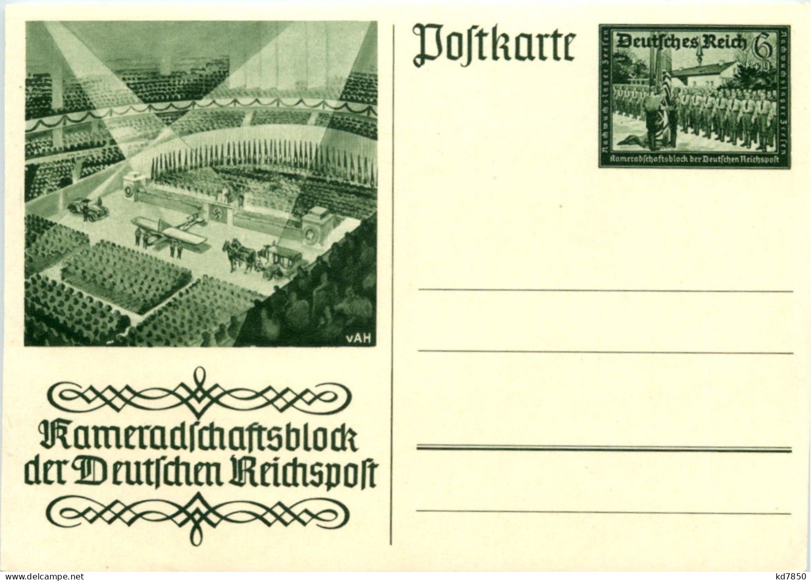 Kamaradschatsblock Der Deutschen Reichspost - Guerra 1939-45