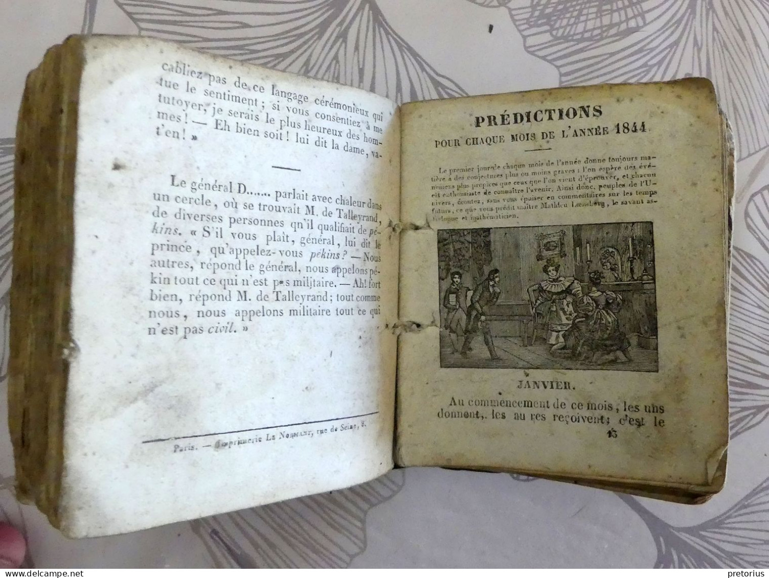 PREDICTIONS DE CAGLIOSTRO ET NOSTRADAMUS - 1844 - Religion & Esotérisme