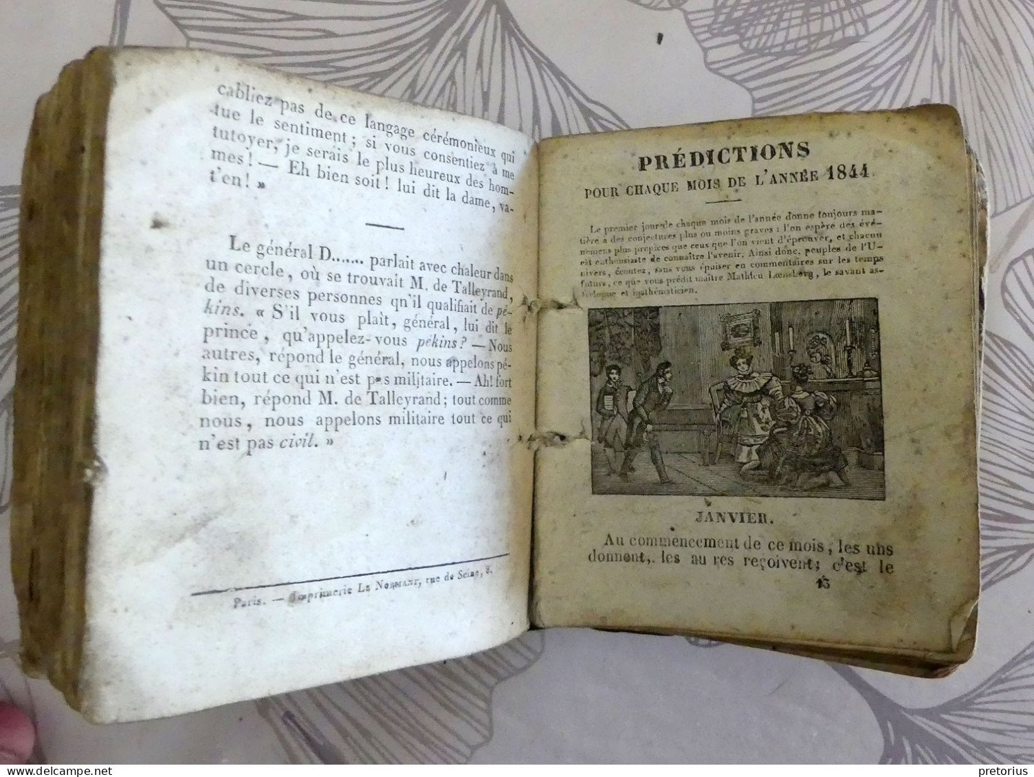PREDICTIONS DE CAGLIOSTRO ET NOSTRADAMUS - 1844 - Religione & Esoterismo