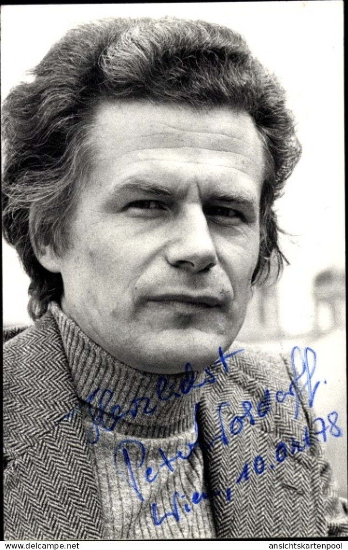 CPA Schauspieler Peter Woldorff, Portrait, Autogramm - Schauspieler