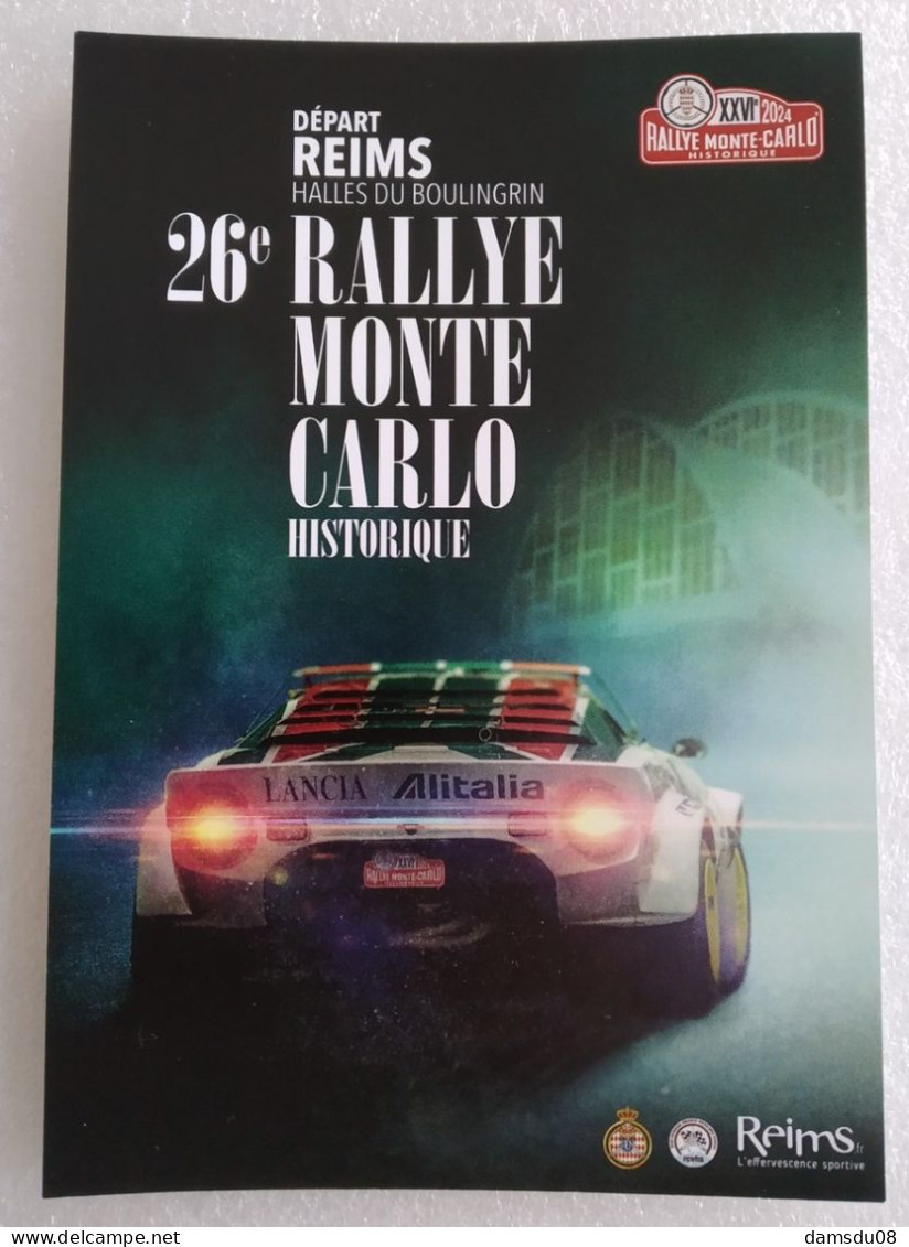 RALLYE MONTE CARLO Historique 2024 Départ Reims Lancia Stratos - Rallye