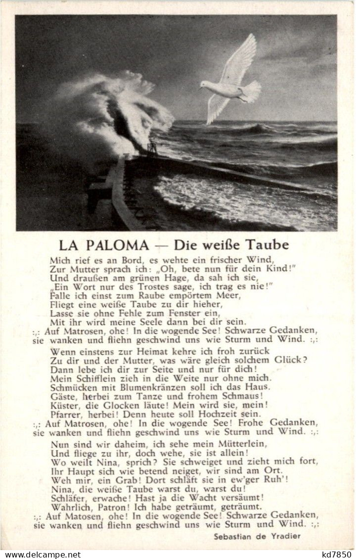Liederkarte - La Paloma - Musik Und Musikanten