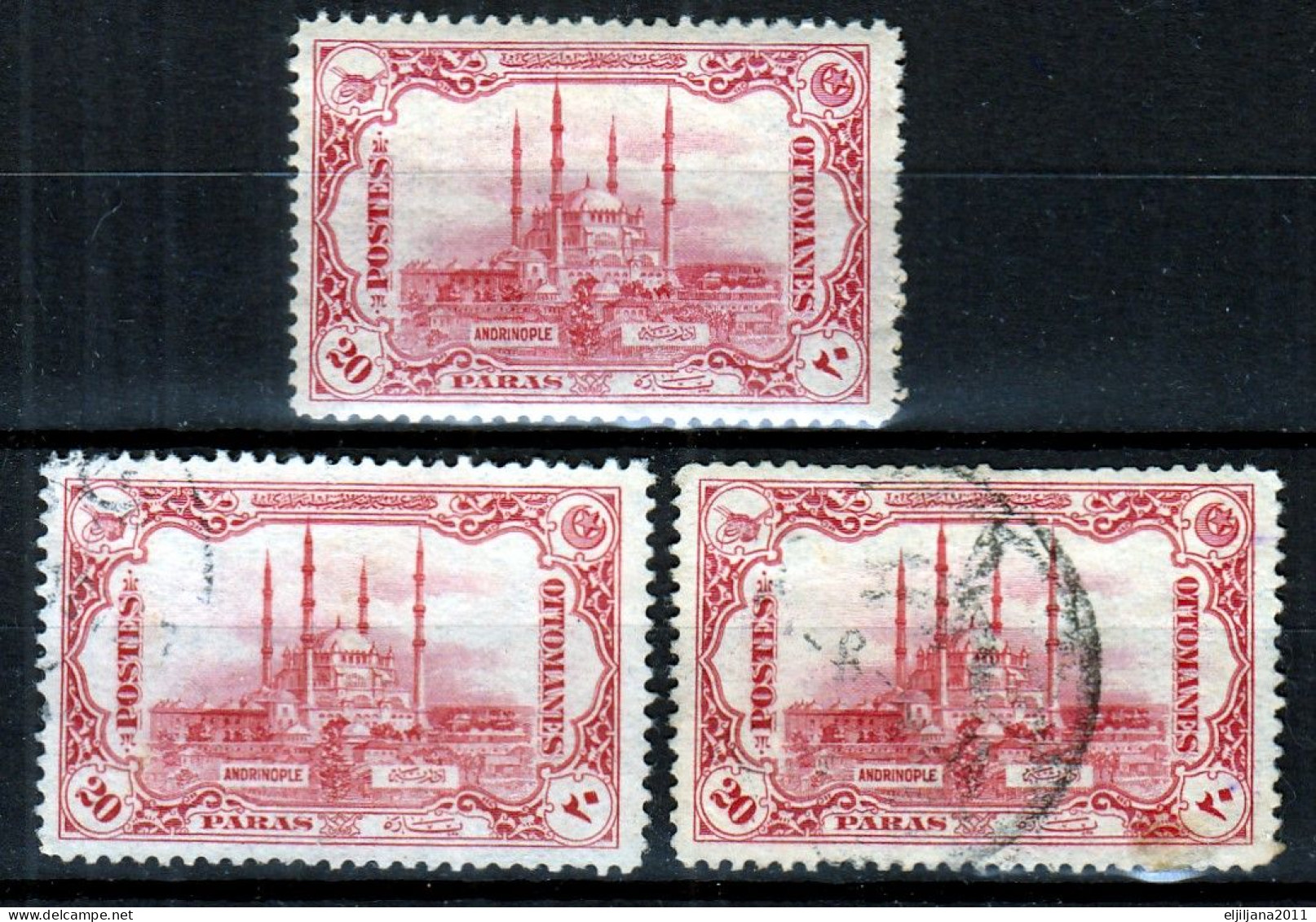 Turkey / Türkei 1920 ⁕ Selimiye - Mosque 20 Pa. Mi.678 ⁕ 1 MLH + 2v Used - Gebruikt