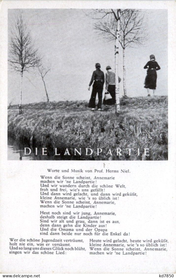 Liederkarte - Die Landpartie - Music And Musicians