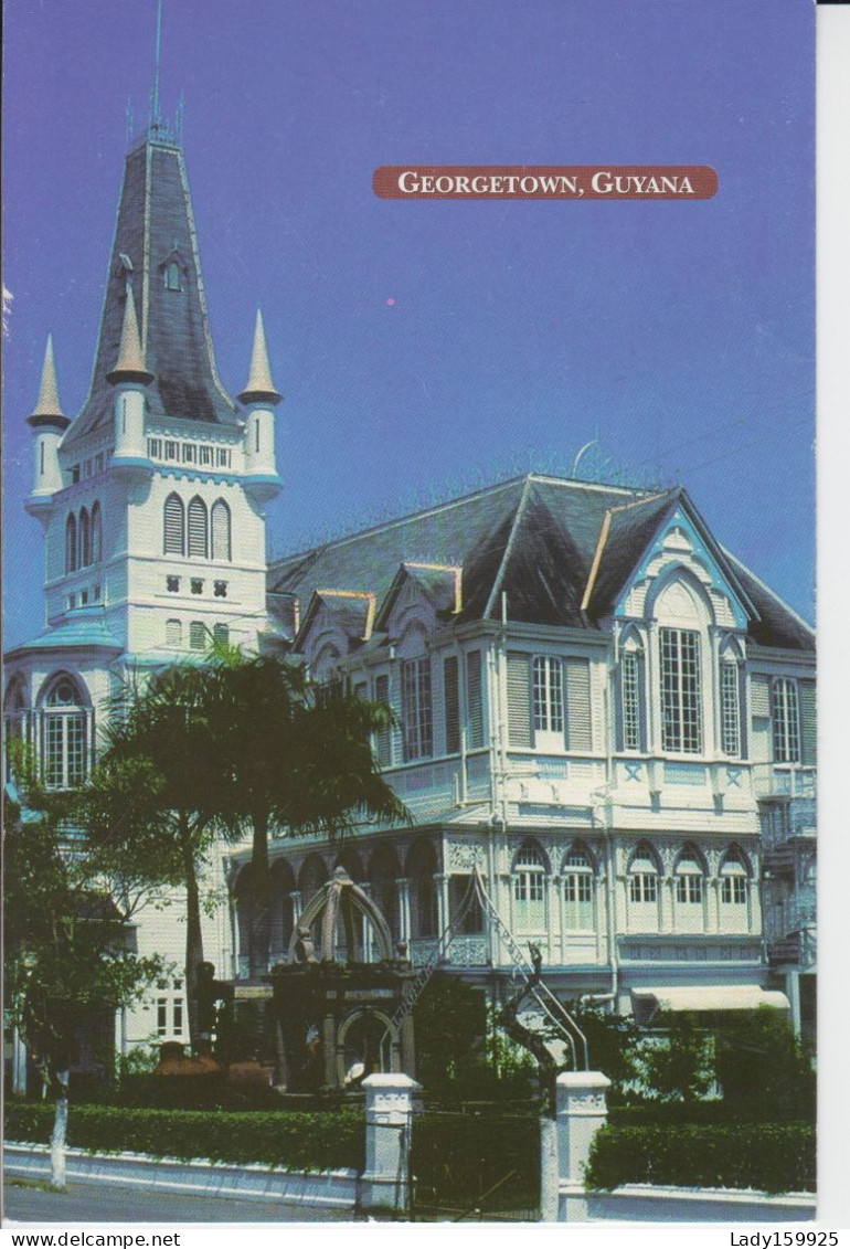 Georgetown Guyana  The City Hall The Most Beautiful Building, 3 Floors With A Neo-Gothic Style Tower In Georgetown Tour - Guyana (formerly British Guyana)