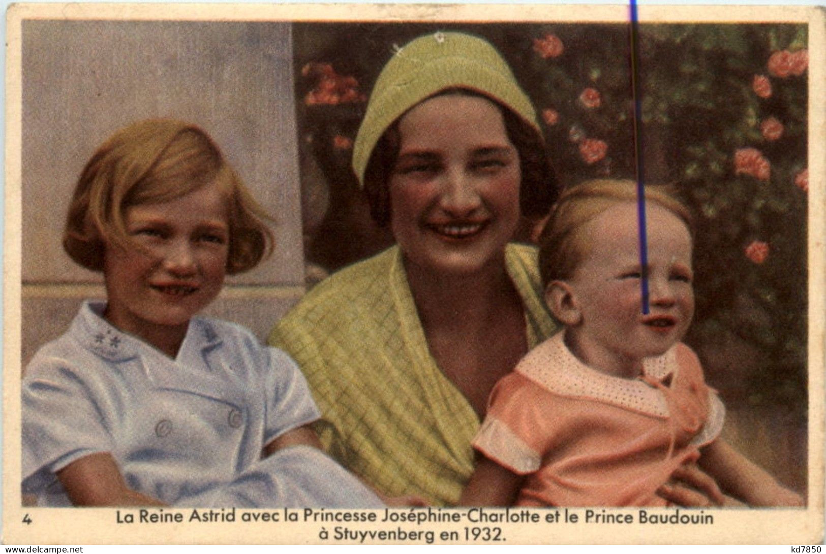 Le Reine Astrid Avec La Princesse Josephine Charlotte 1932 - Royal Families