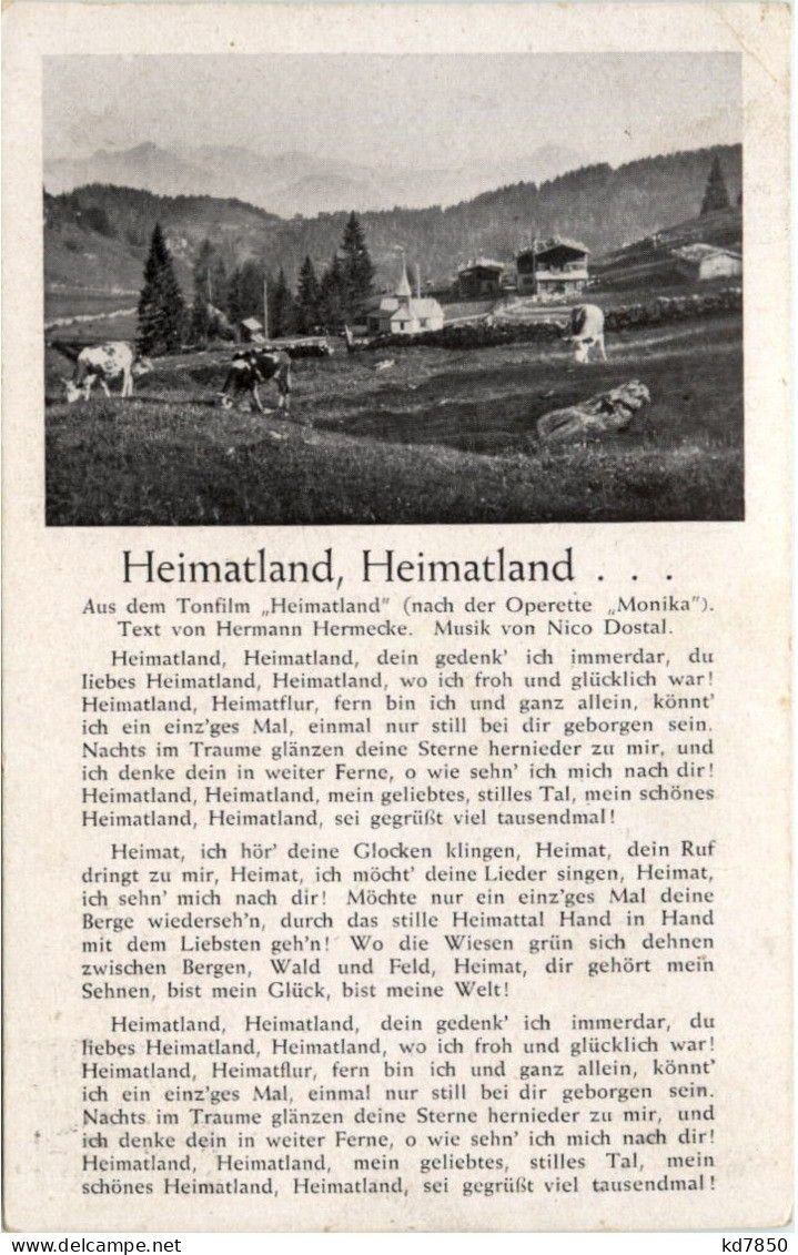 Liederkarte - Heimatland - Musique Et Musiciens