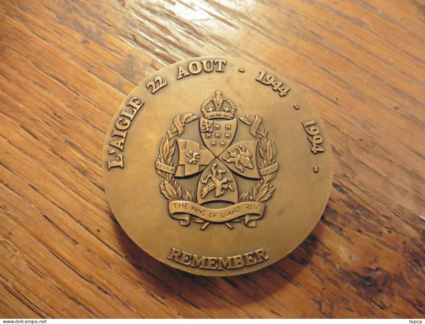 61 L'AIGLE Médaille Bronze Anniversaire Libération De L'Aigle 22 Aout 1944 - L'Aigle
