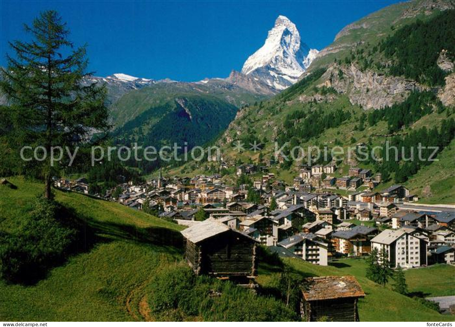 13577183 Zermatt VS Gesamtansicht Mit Blick Zum Matterhorn Walliser Alpen Zermat - Other & Unclassified