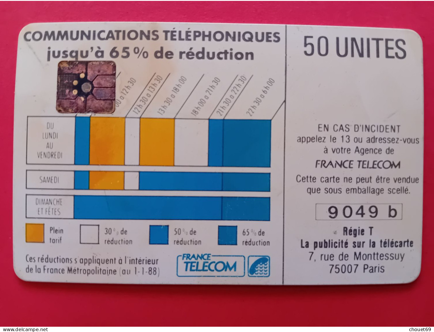 Cordon Blanc Déchet D'usine, Puce GEM Au Verso Sur Carte Avec 2 Versos Et 2 Numéros De Lot Différents (A20623 Acide - Telefonschnur (Cordon)