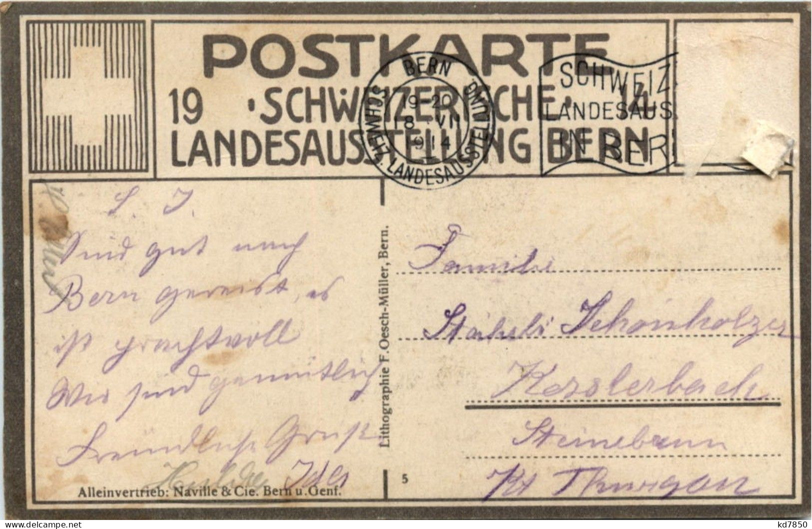 Bern - Landesausstellung 1914 - Berne