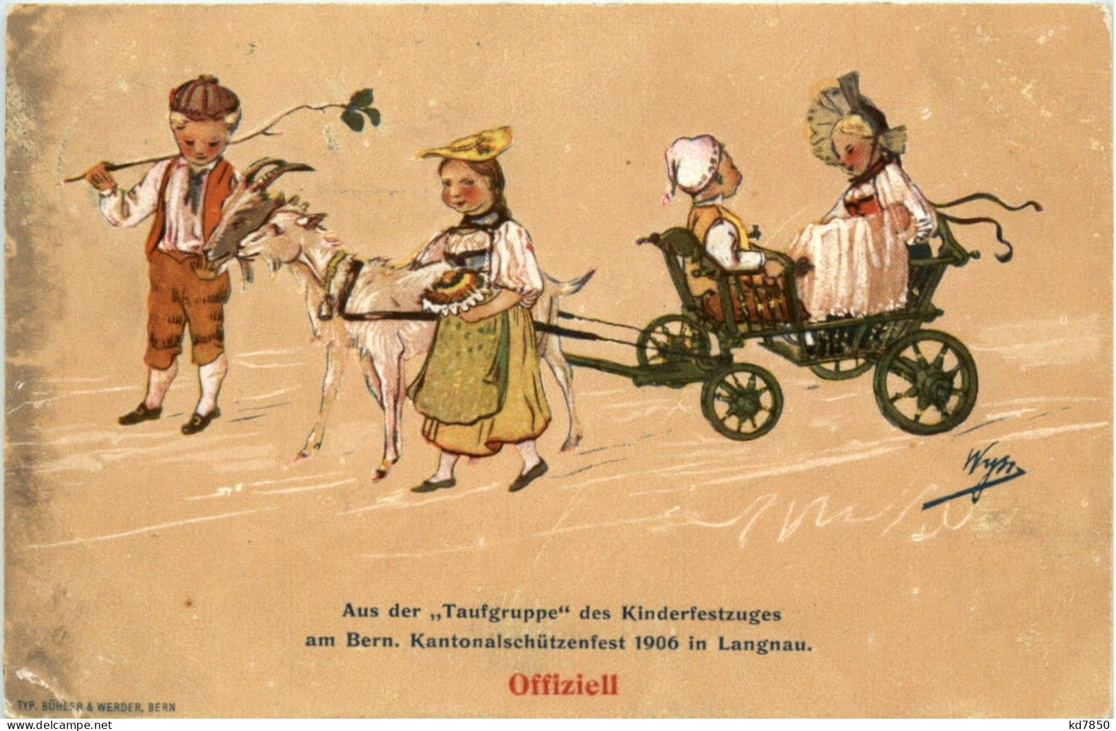 Langnau - Taufgruppe Des Kinderfestzuges 1906 - Langnau Im Emmental