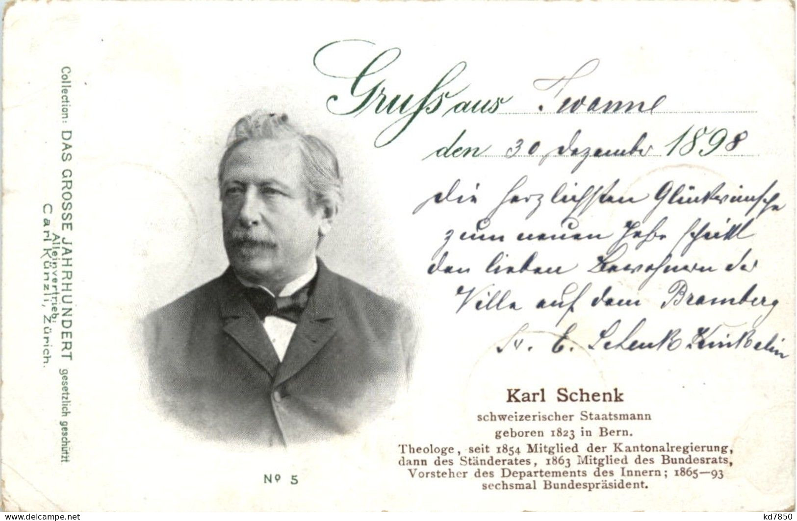 Bern - Karl Schenk - Berne