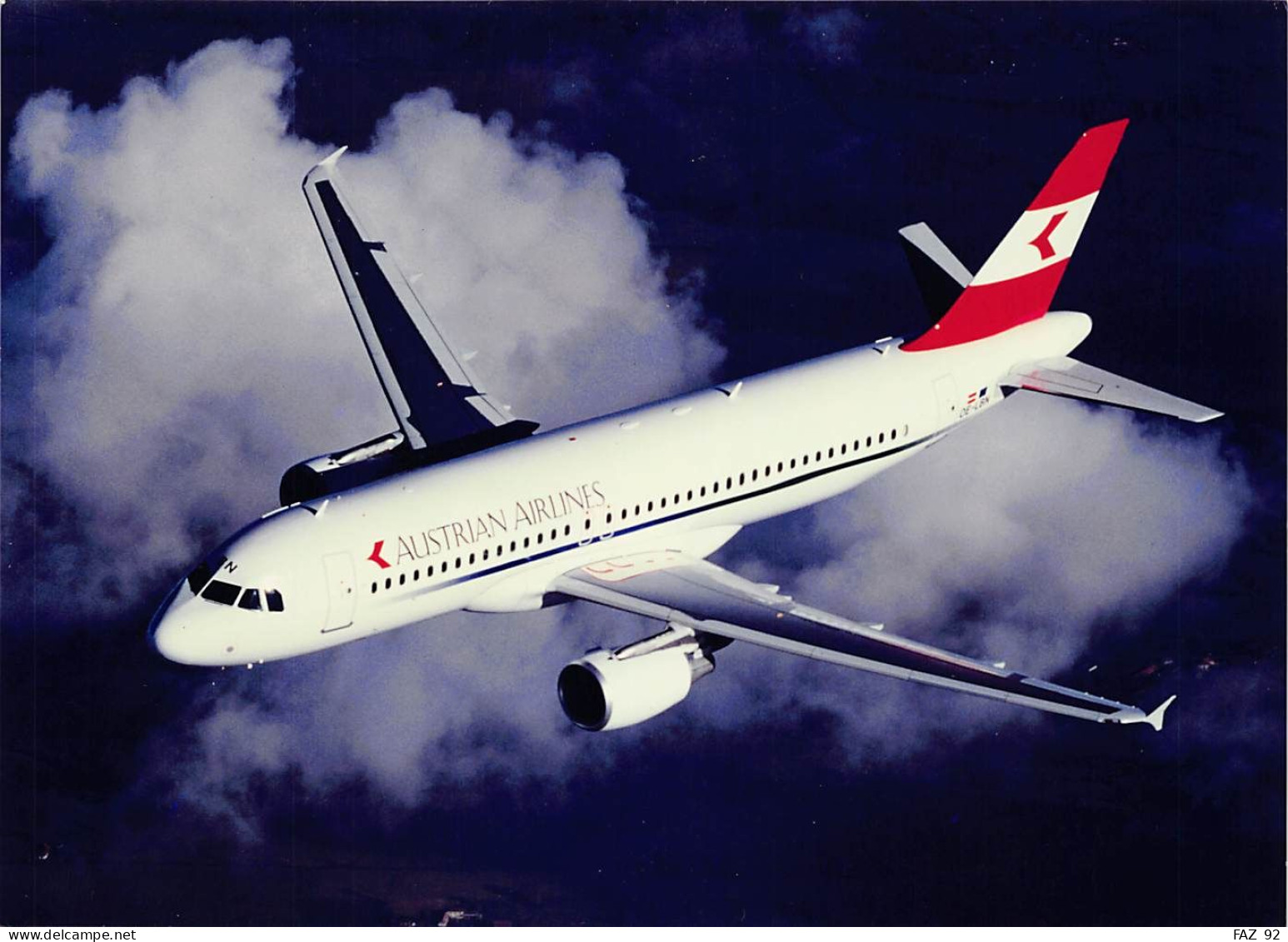 Airbus A320 In Austrian Airlines Colours - +/- 180 X 130 Mm. - Photo De Presse - Luchtvaart