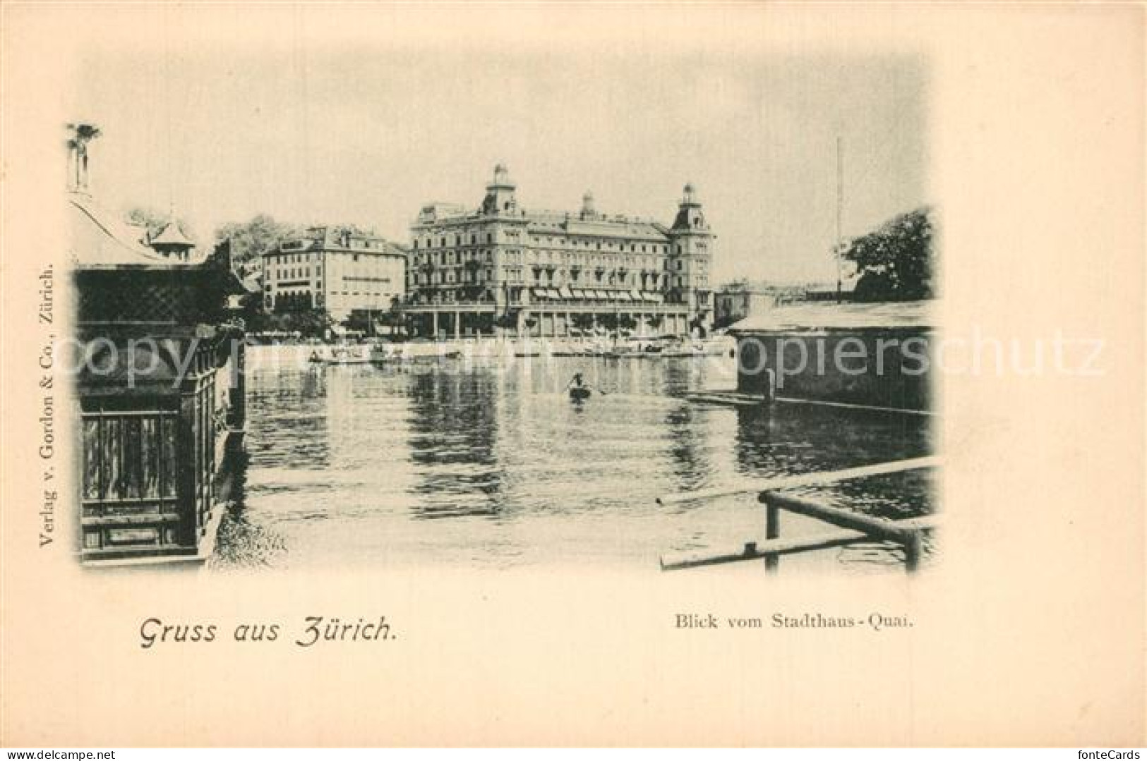 13574948 Zuerich ZH Blick Vom Stadthaus Quai Zuerich ZH - Autres & Non Classés