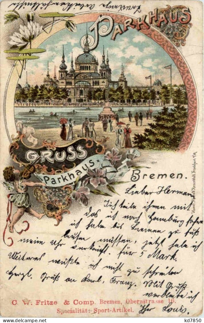 Gruss Parkhaus Bremen - Litho - Bremen