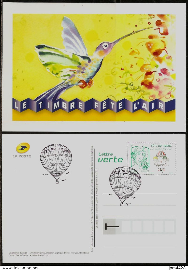 Entier Postal Fête Du Timbre 2013 - 2015 - 2023 Et 2024 - Fête Du Timbre - Lot De 5 Entiers Neuf Ou Obl - Pseudo-interi Di Produzione Ufficiale