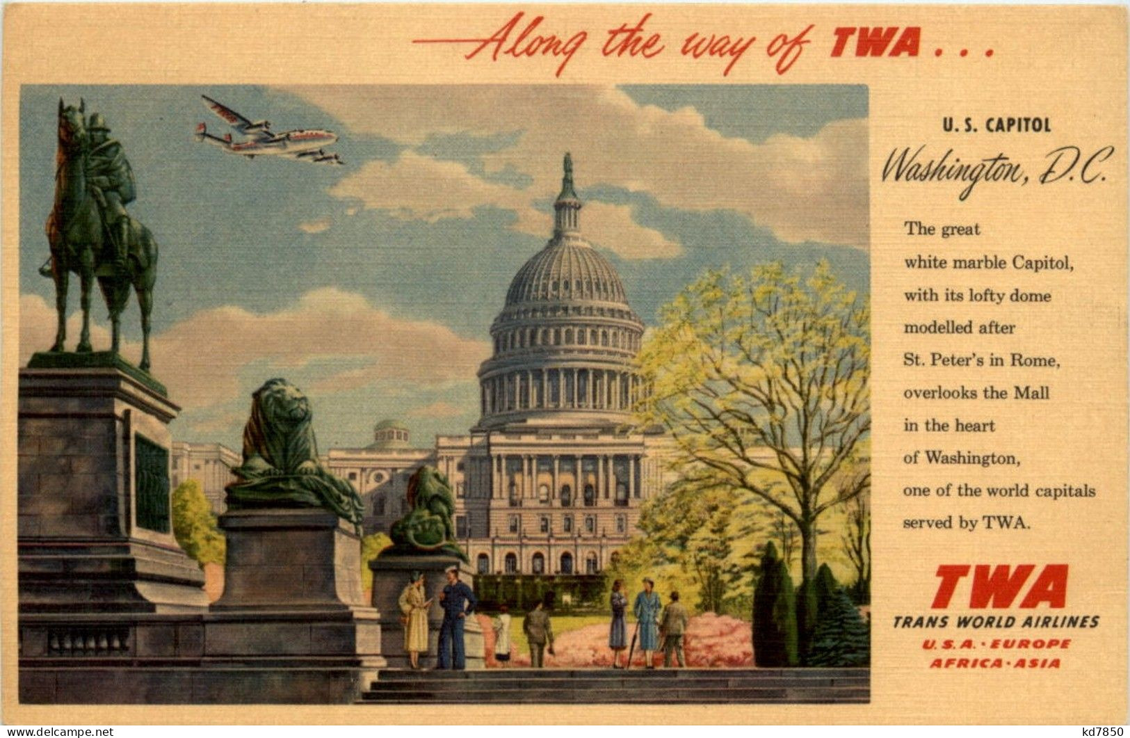 TWA - Trans World Airlines - Publicidad