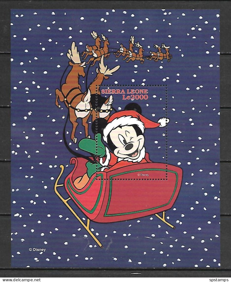 Disney Sierra Leone 1997 Christmas MS #1 MNH - Disney