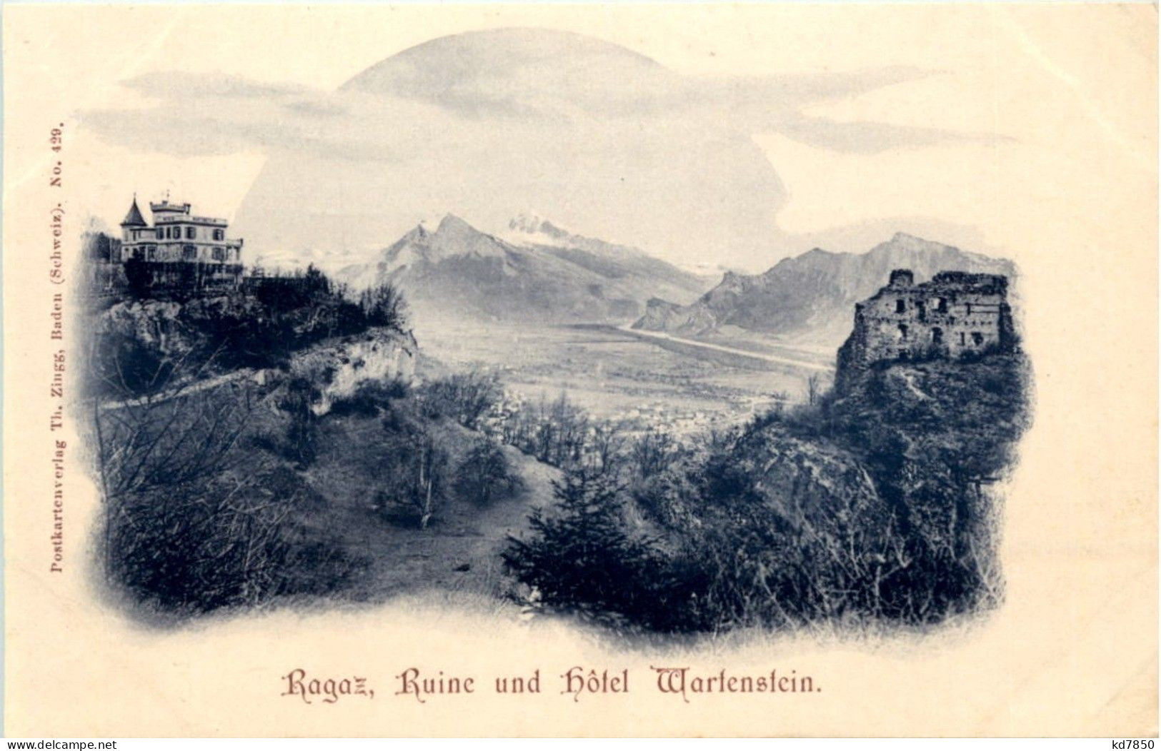 Ragaz, Ruine Und Hotel Wartenstein - Bad Ragaz