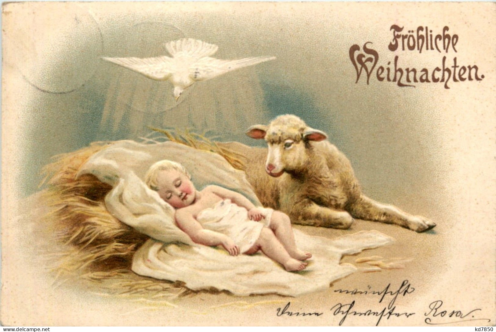 Weihnachten - Kind Schaf - Sonstige & Ohne Zuordnung