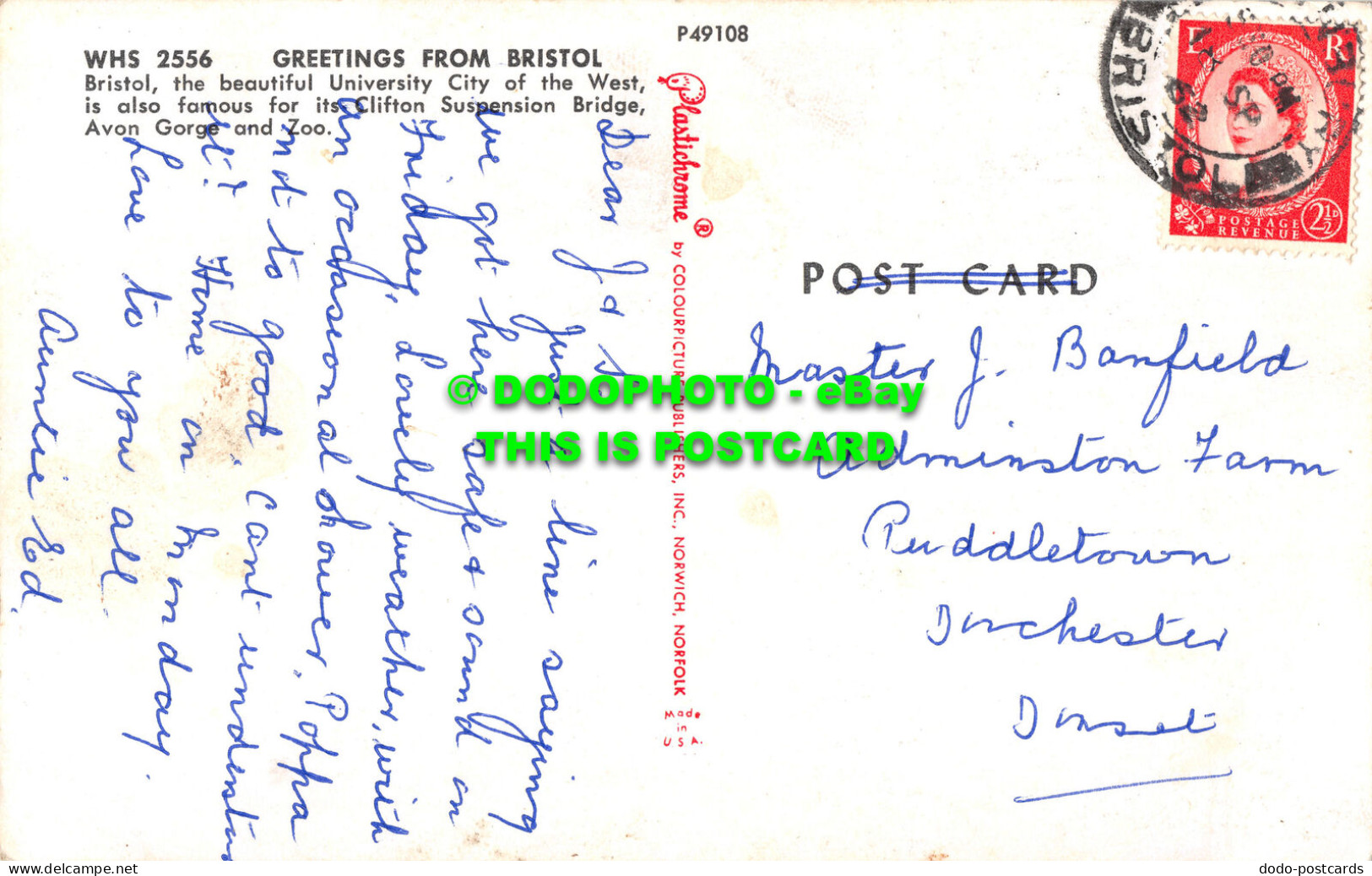 R520524 Greetings From Bristol. Plastichrome. Multi View. 1962 - Mondo